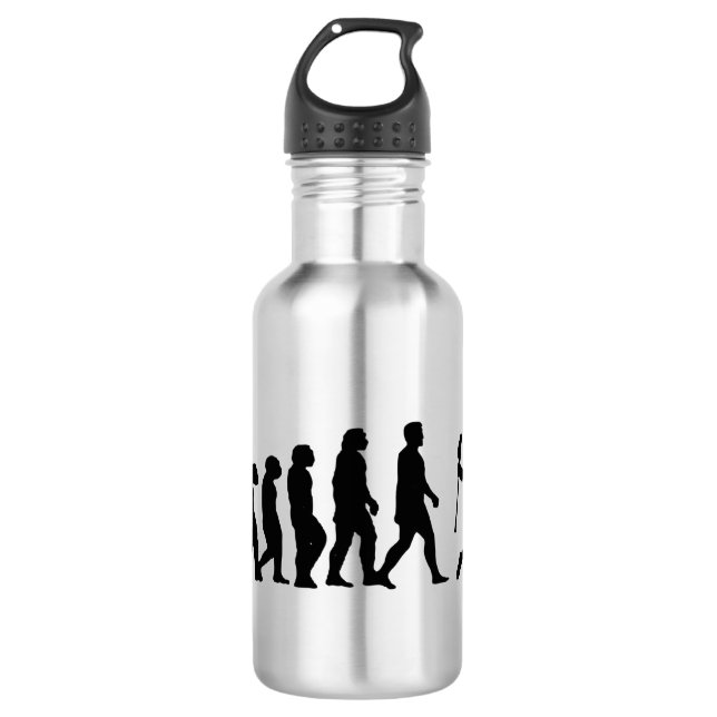 Lacrosse Evolution - Funny Lacrosse 710 Ml Water Bottle (Front)