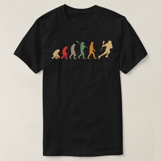 Lacrosse evolution vintage T-Shirt (Design Front)