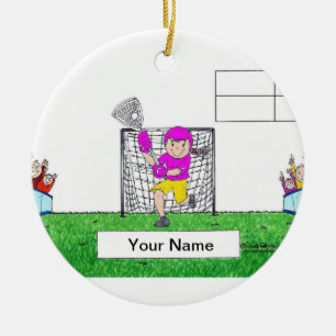 LaCrosse - Female Ceramic Tree Decoration
