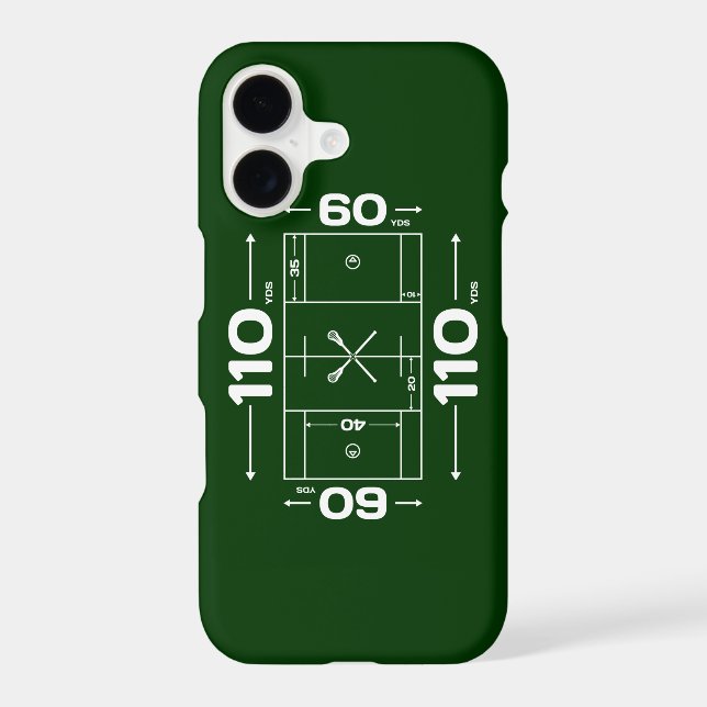 Lacrosse Field Dimensions iPhone 7 case (Back)