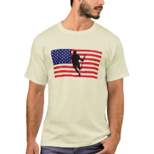 Lacrosse Flag IRock America T-Shirt