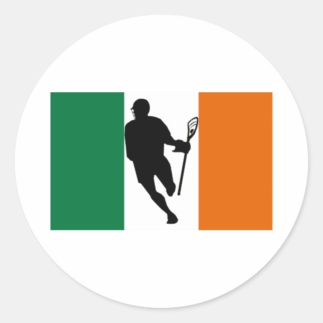 Lacrosse Flag IRock Ireland Sticker (Front)
