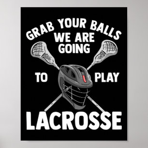 Lacrosse Gifts For Boys Lax Lacrosse Player Stick Poster