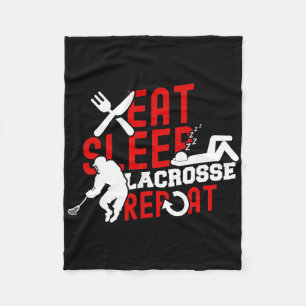 Lacrosse Gifts For Boys Stick Men Women Lax Lacros Fleece Blanket