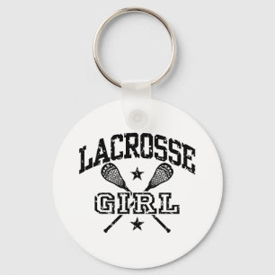 Lacrosse Girl Key Ring