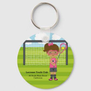 Lacrosse girl key ring