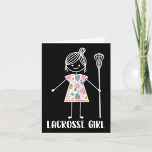 Lacrosse Girl - Lacrosse Team Player Lacrosse  Card