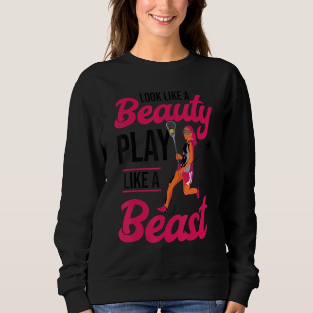 Lacrosse Girl Lax Sweatshirt (Front)