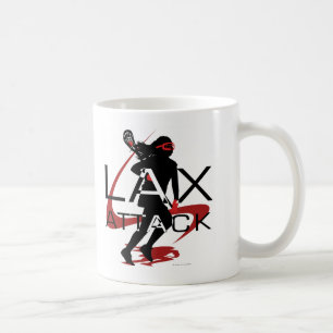 Lacrosse Girls LAX Attack Red Coffee Mug