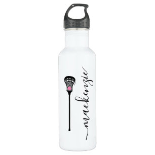 Lacrosse Girls Personalised Name Stainless Steel 710 Ml Water Bottle