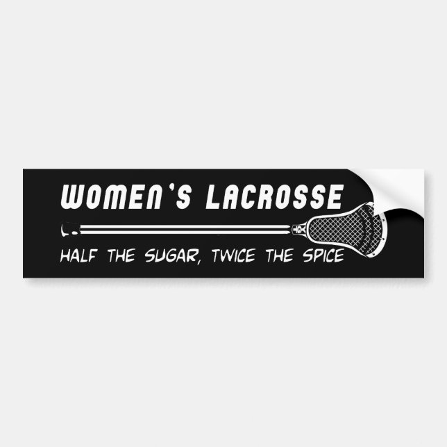 Lacrosse Girls WomensLacrosseSS Bumper Sticker (Front)