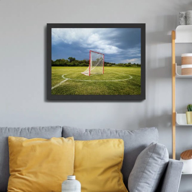 Lacrosse Goal Field Dramatic Storm Sky Poster (Creator Uploaded)