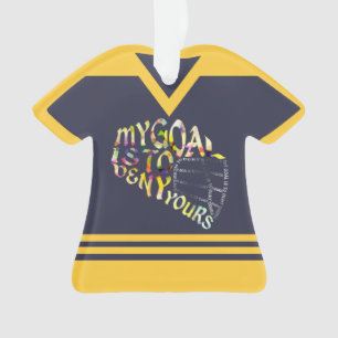 Lacrosse Goalie Custom Name & Number Ornament