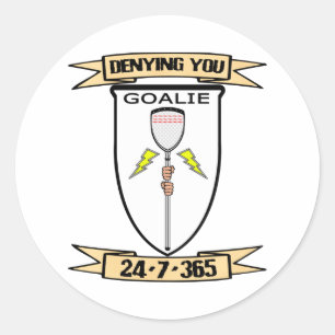 Lacrosse Goalie DenyYou Sticker