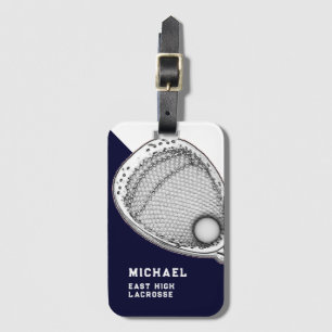 Lacrosse Goalie Gear Luggage Tag