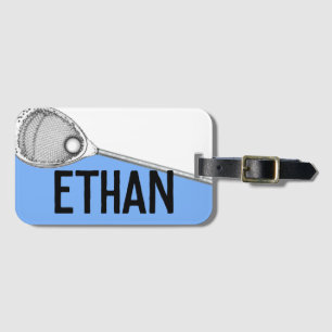lacrosse goalie gift luggage tag