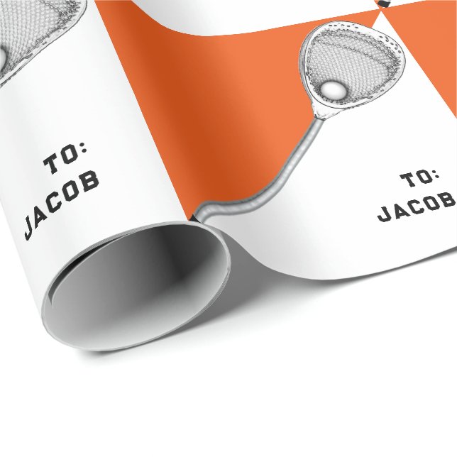 Lacrosse Goalie Gift Wrapping Paper (Roll Corner)