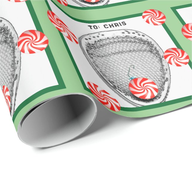 Lacrosse Goalie Gift Wrapping Paper (Roll Corner)