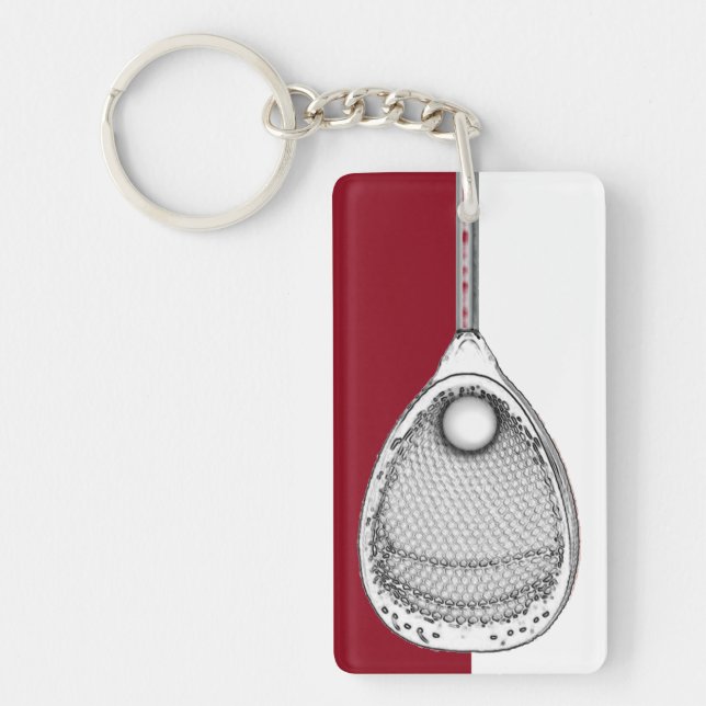 Lacrosse Goalie Keepsake Key Ring (Front)
