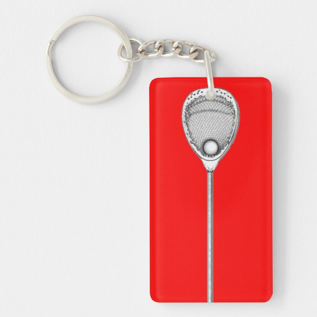 Lacrosse Goalie Key Ring (Front)