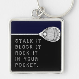 Lacrosse Goalie Keychain
