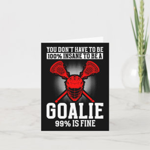 Lacrosse Goalie Lacrosse Gloves Stick Lax Goalie 1 Card