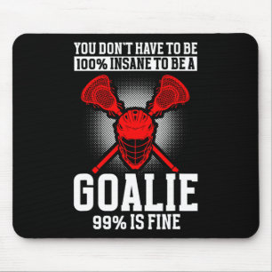 Lacrosse Goalie Lacrosse Gloves Stick Lax Goalie 1 Mouse Mat