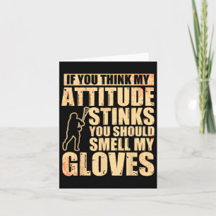 Lacrosse Goalie Lacrosse Gloves Stick Lax Goalie  Card