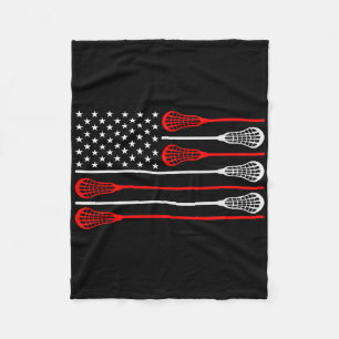 Lacrosse Goalie Lacrosse Gloves Stick Lax Goalie U Fleece Blanket