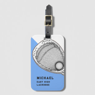 Lacrosse Goalie Luggage Tag