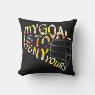 Lacrosse Goalie Mask Typography Cushion