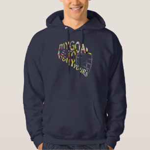 Lacrosse Goalie Mask Typography Hoodie