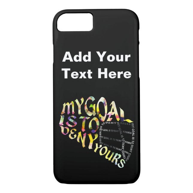 Lacrosse Goalie Mask Typography Phone Cover (Back)