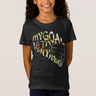 Lacrosse Goalie Mask Word Art Wordle T-Shirt