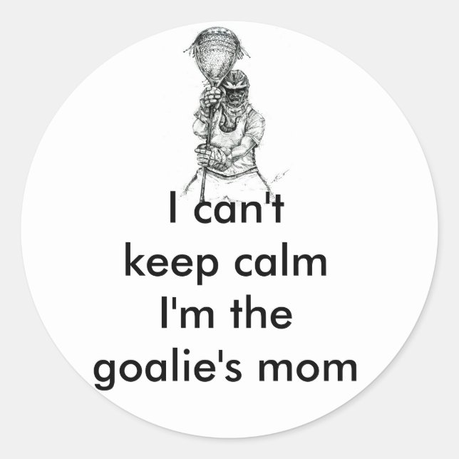 Lacrosse Goalie Mum Sticker (Front)