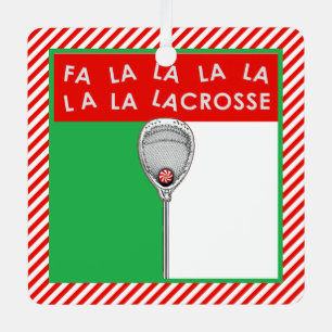Lacrosse Goalie Personalised Gift Metal Tree Decoration