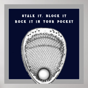 Lacrosse Goalie Poster