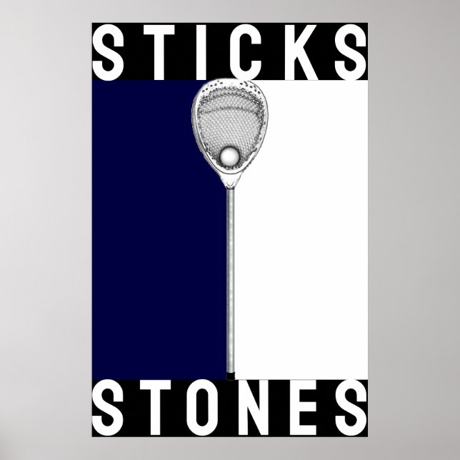 Lacrosse Goalie Poster (Front)