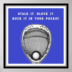 Lacrosse Goalie Poster