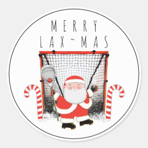 Lacrosse Goalie Sports Classic Round Sticker