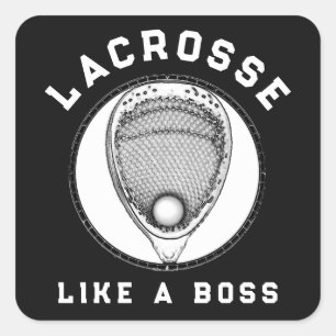 Lacrosse Goalie Square Sticker