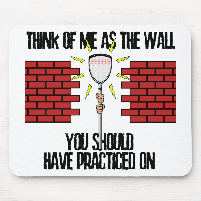 Lacrosse Goalie Wall Mouse Mat (Front)