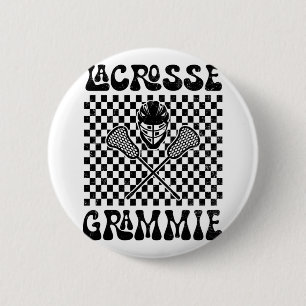 Lacrosse Grammie Lacrosse Lover Mothers Day 6 Cm Round Badge