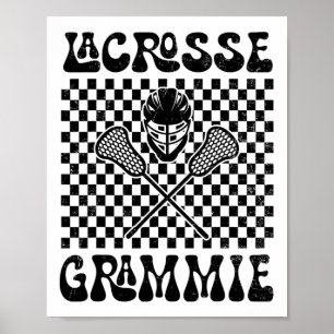 Lacrosse Grammie Lacrosse Lover Mothers Day  Poster