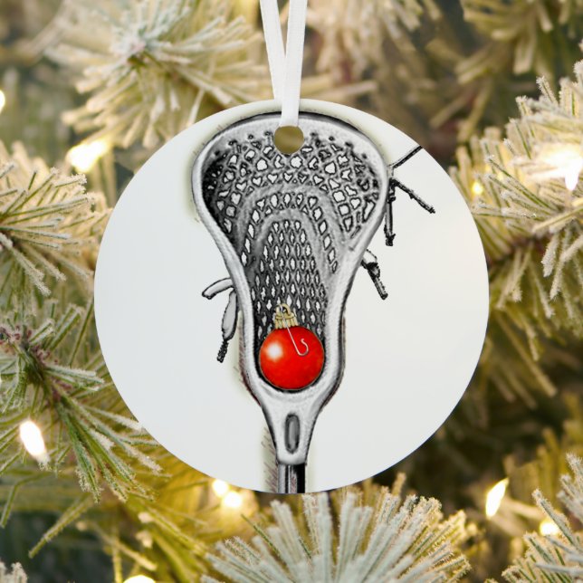 Lacrosse Holiday Gift Metal Tree Decoration (Insitu)
