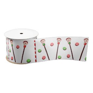 Lacrosse Holiday Gift Satin Ribbon