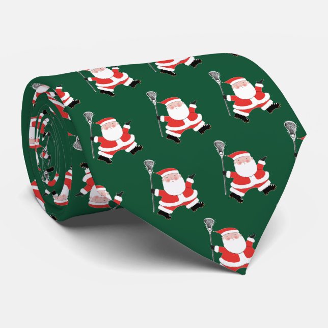 Lacrosse Holiday Gift Tie (Rolled)