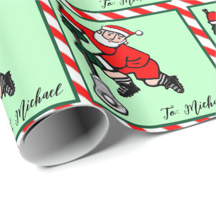 Lacrosse Holiday Gift Wrapping Paper