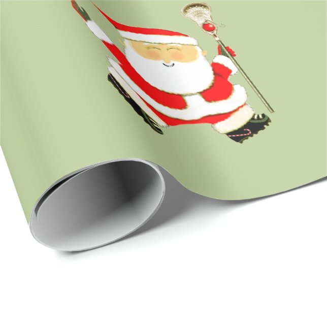 Lacrosse Holiday Gift Wrapping Paper (Roll Corner)