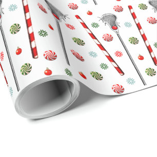 Lacrosse Holiday Gift Wrapping Paper